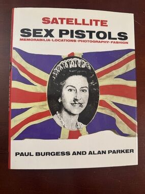Vintage Authentic Punk Satellite Sex Pistols Book with Union Jack Artwork